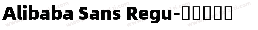 Alibaba Sans Regu字体转换